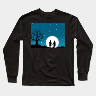 Relationship And friendship ..? Landscape vactor Art Long Sleeve T-Shirt